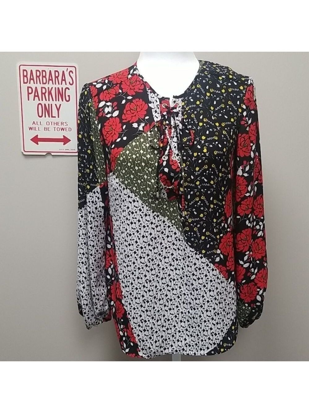 LIBBY EDELMAN WOMENS LONG SLEEVE BLOUSE SZ XS